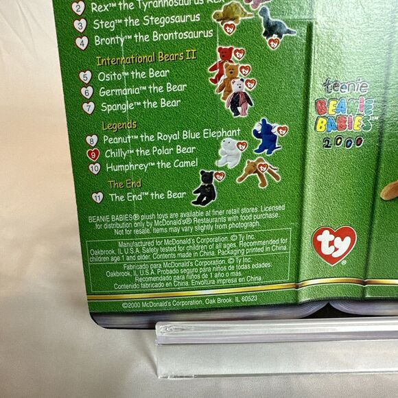 NEW! TY CHILLY The Polar Bear 1994 Mc Donalds Beanie Baby RARE RETIRED - Picture 9 of 9